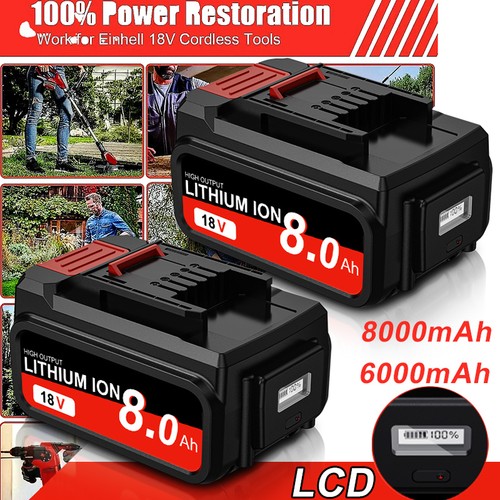 Twin pack 0ah battery lcd - pack, 8.0ah